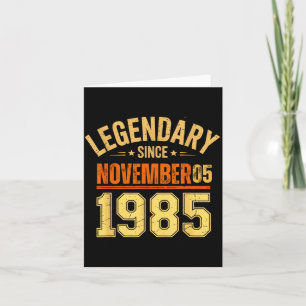 Cartão Lendário Desde 05 De Novembro De 1985 Retro Vintag