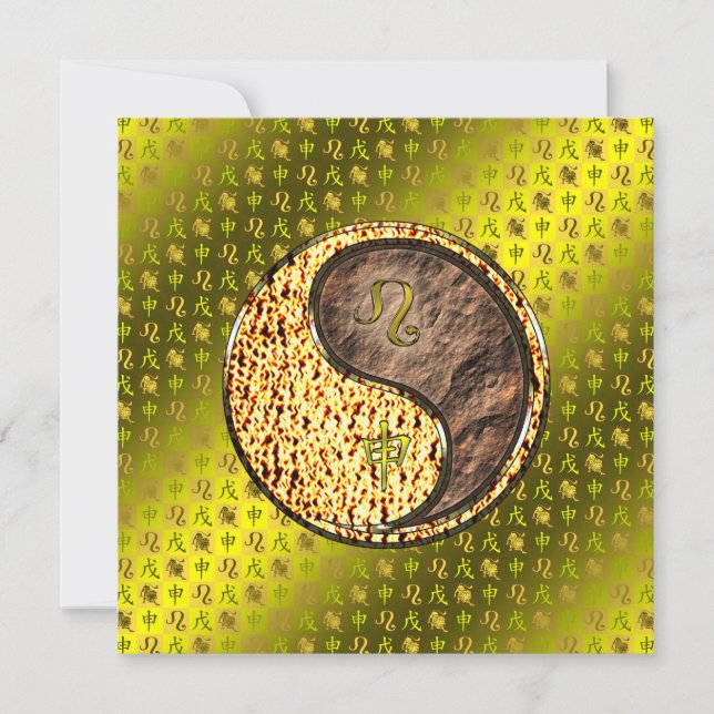 Cartão Leo & Earth Monkey (Frente)