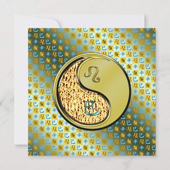 Cartão Leo & Metal Snake (Frente)