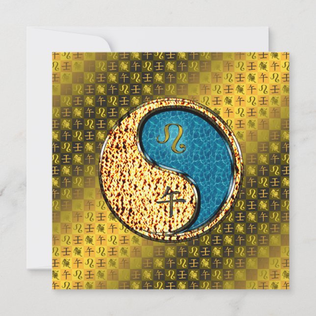 Cartão Leo & Water Horse (Frente)