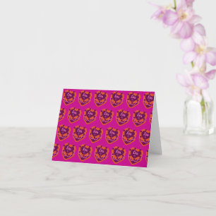 Cartão Leo Zodiac Coquette Heart Cake