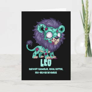 Cartão Leo Zombie