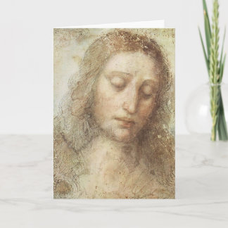 Cartão Leonardo da Vinci - o cristo