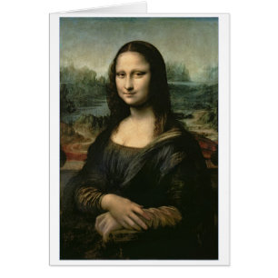 Cartão Leonardo Vinci   Mona Lisa, c.1503-6