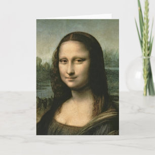 Cartão Leonardo Vinci   Mona Lisa, c.1503-6