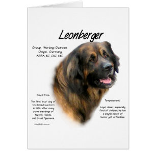 Cartão Leonberger History Design