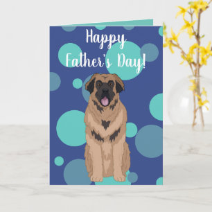 Cartão Leonberger para o Dia do Pai
