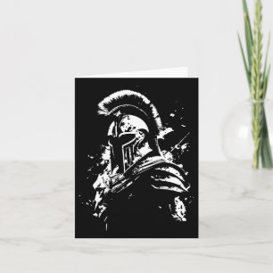 Cartão Leonidas Spartan Helmet Gym Sparta Workout Grego W