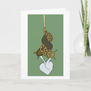 Cartão Leopard Slug Love Greeting Card