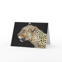 "Leopard" Willife Art Notecard