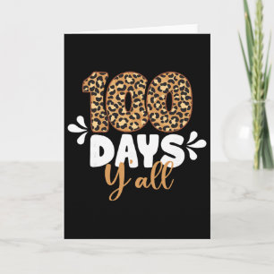 Cartão Leopardo 100 Dias Feliz 100º Dia De Escola S