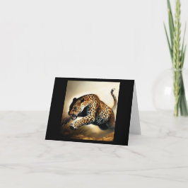 Cartão Leopardo (12) Gato selvagem