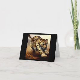 Cartão Leopardo (6) Gato selvagem