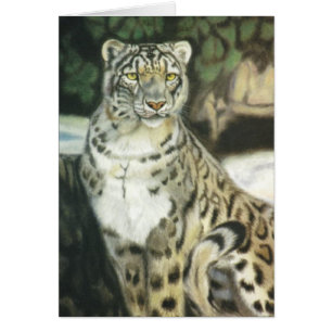 Cartão "Leopardo de Neve"