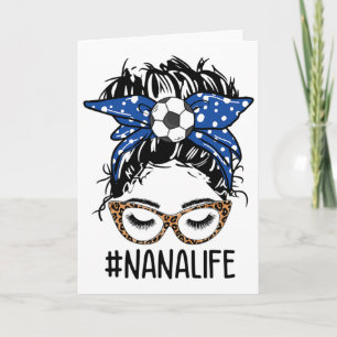 Cartão Leopardo Desarrumado Bolo de Futebol Nana Dia das
