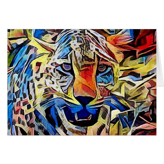 Cartão Leopardo em África 2 (Frente Horizontal)