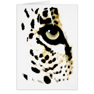 Cartão Leopardo Eye