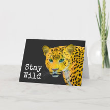 Leopardo inspirador fica preto selvagem