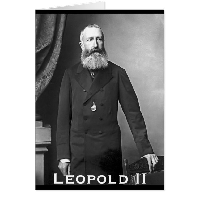 Cartão Leopold II van België (Frente)