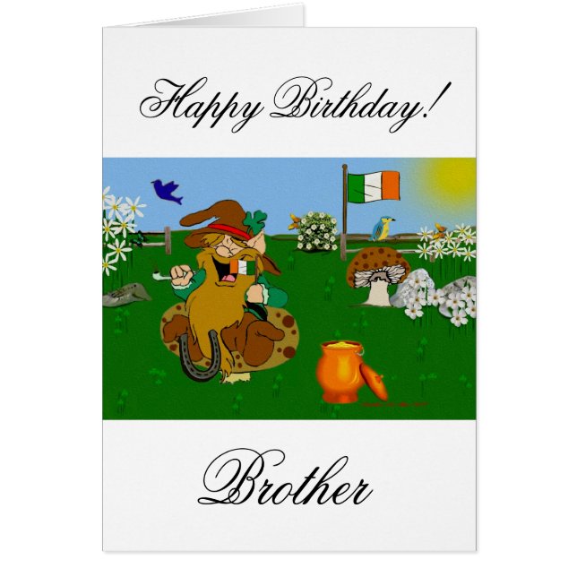 Cartão Leprechaun (Frente)