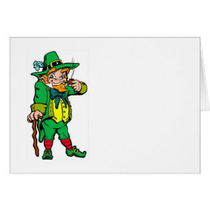 Cartão Leprechaun afortunado