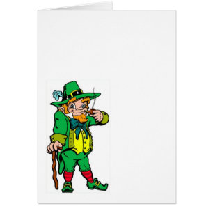 Cartão Leprechaun afortunado