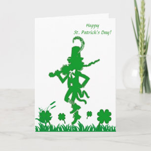 Cartão Leprechaun do Dia de Patrick