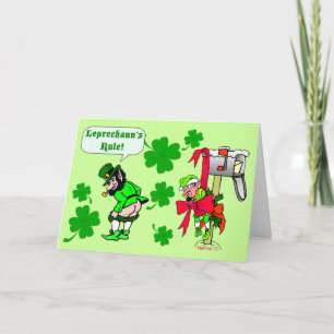 Cartão Leprechauns Rule St Pats