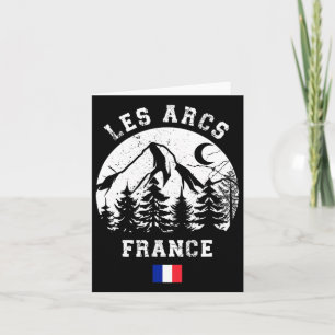 Cartão Les Arcs France Alps Ski Resort Alpino Skiing Fren