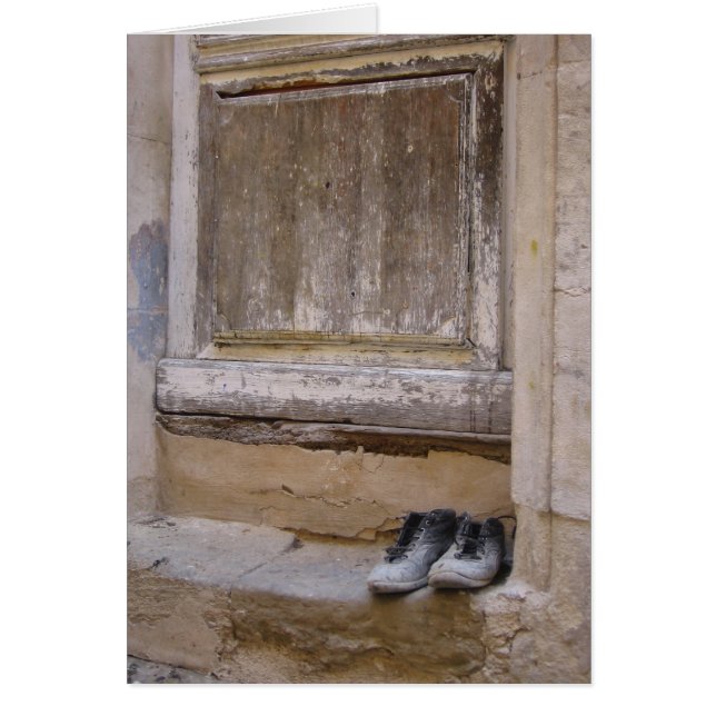 Cartão Les chausures de l'ouvrier (Frente)