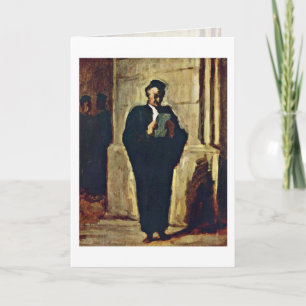 Cartão Lesender Lawyer By Honore Daumier