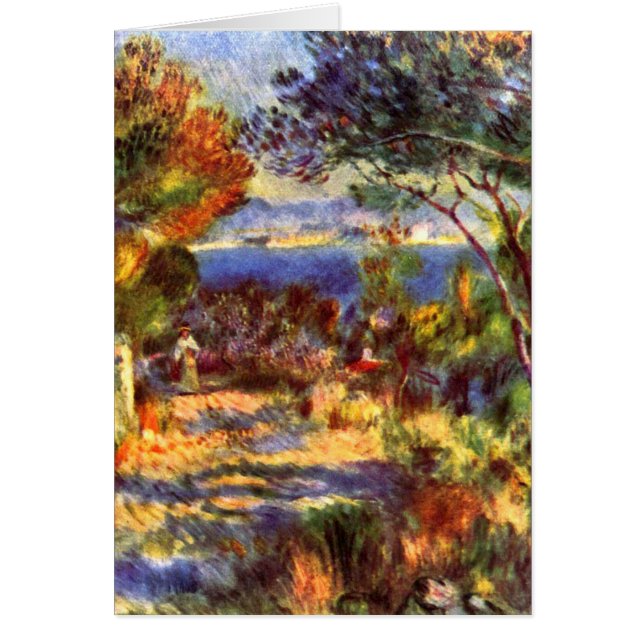 Cartão L'Estaque de Pierre Renoir, Impressionismo Vintage (Frente)