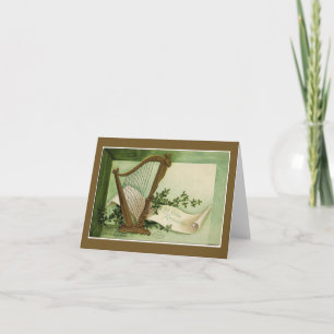 Cartão Let Erin Remember St. Patrick's Day Gold Note Card