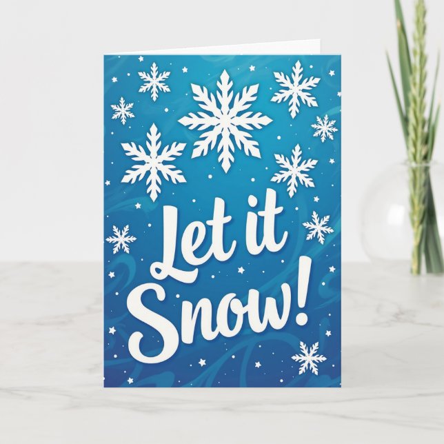 Cartão Let It Snow Card (Frente)