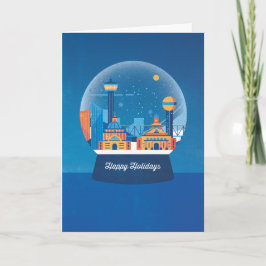 Cartão Let It Snow (Globe) Greeting Card