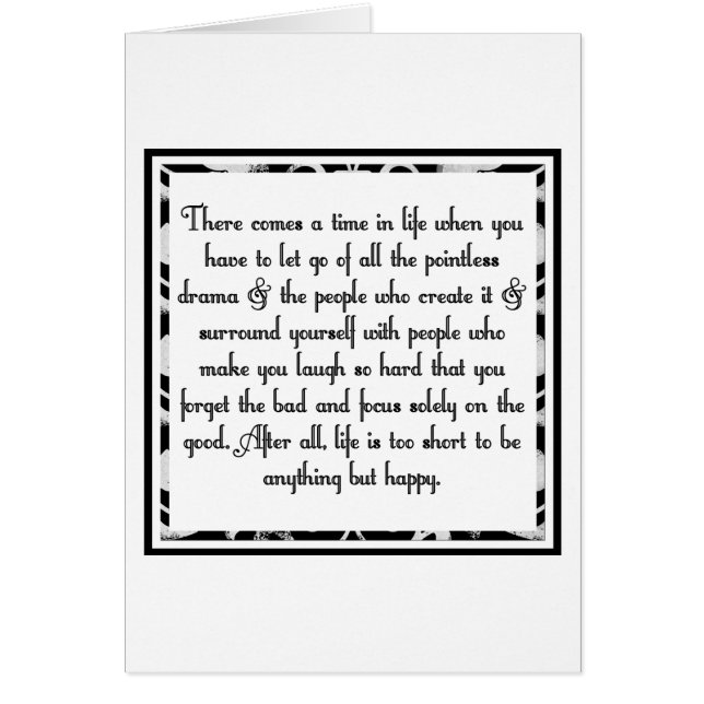 Cartão Let vai do drama (Frente)