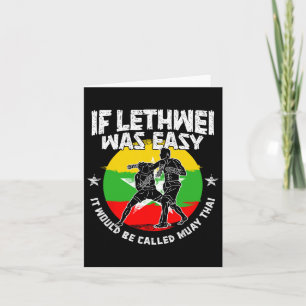 Cartão Lethwei Instrutor Burmese Boxing Myanmar Boxer Le