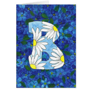 Cartão Letra B Notecard