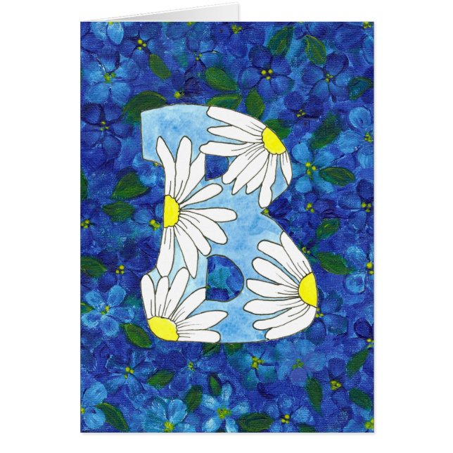 Cartão Letra B Notecard (Frente)