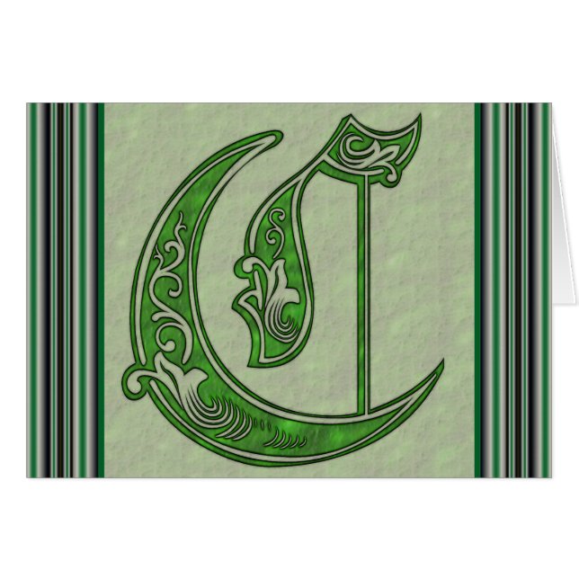 Cartão Letra C (Frente Horizontal)