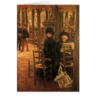 Cartão Letra com os chapéus por James Tissot