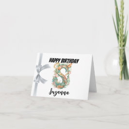 Cartão Letra monogramada "S" Feliz Aniversário