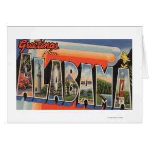 Cartão Letra ScenesAlabama de AlabamaLarge