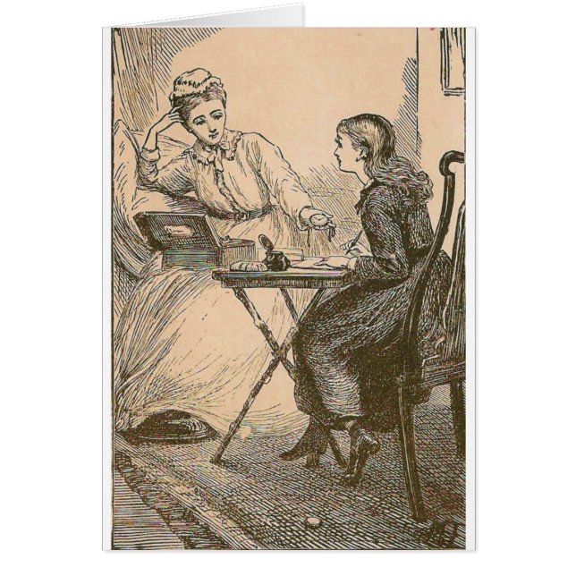 Cartão Letras De escrevendo Para Mamãe (Frente)