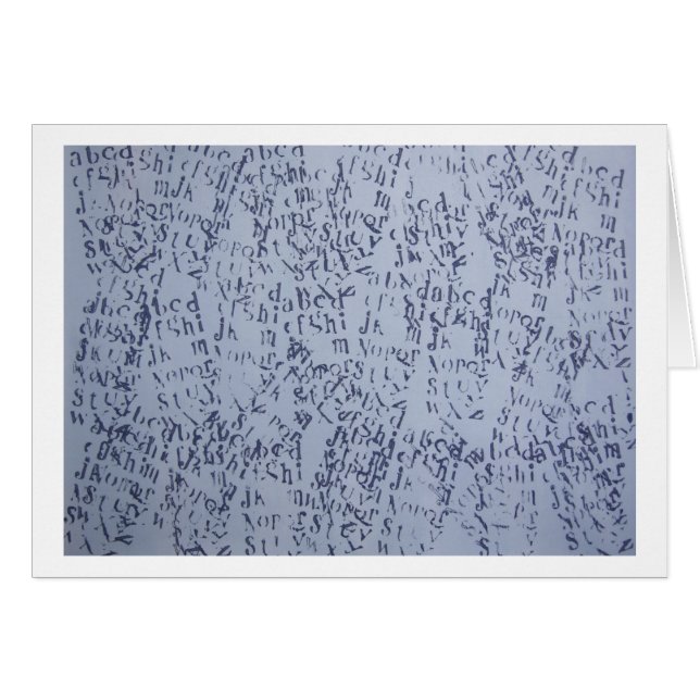 Cartão Letras misturadas (Frente Horizontal)