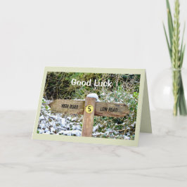 Cartão Letreiro da boa sorte