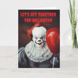 Cartão Let's get together for Halloween.