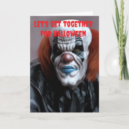 Cartão Let's get together for Halloween.