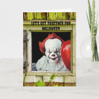 Cartão Let's get together for Halloween.