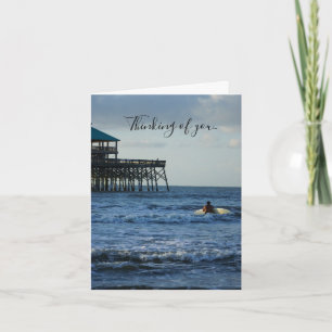 Cartão Let's Go Surfing Thinking Of You Card